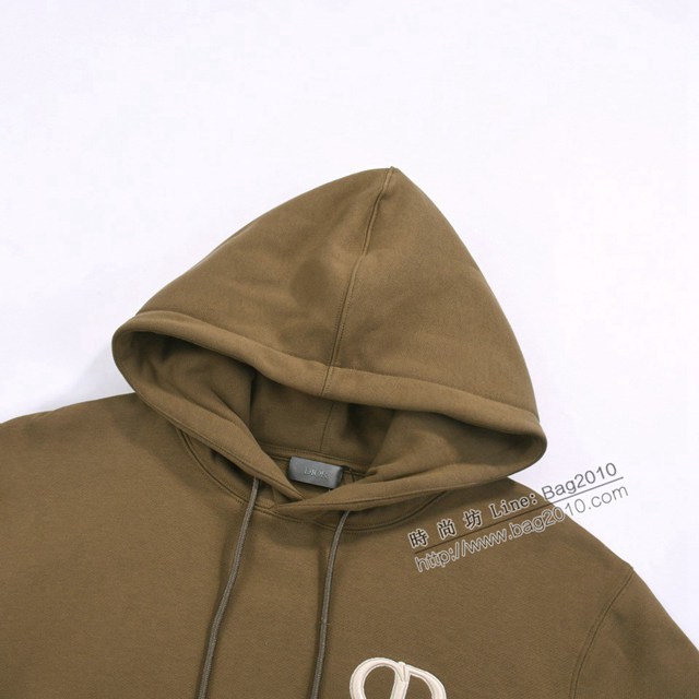 Dior專櫃迪奧2023FW新款刺繡拉絨連帽衛衣 男女同款 tzy3036